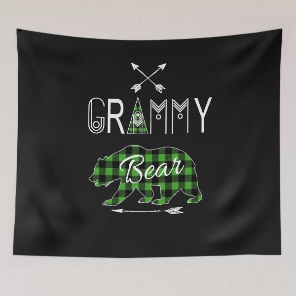 Item preview, Grammy Bear Green Buffalo Plaid Family Christmas Camping Gift designed and sold by Sapphire Star.
