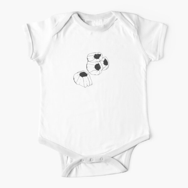 Acorn barnacles marine illustration Short Sleeve Baby One-Piece