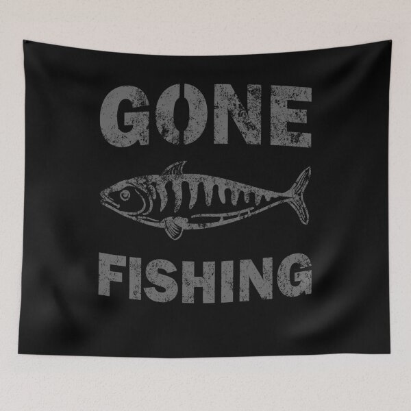 Item preview, Gone Fishing Retro Vintage Distressed Design designed and sold by JakeRhodes.