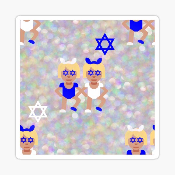 bunny ears hanukkah emoji Sticker