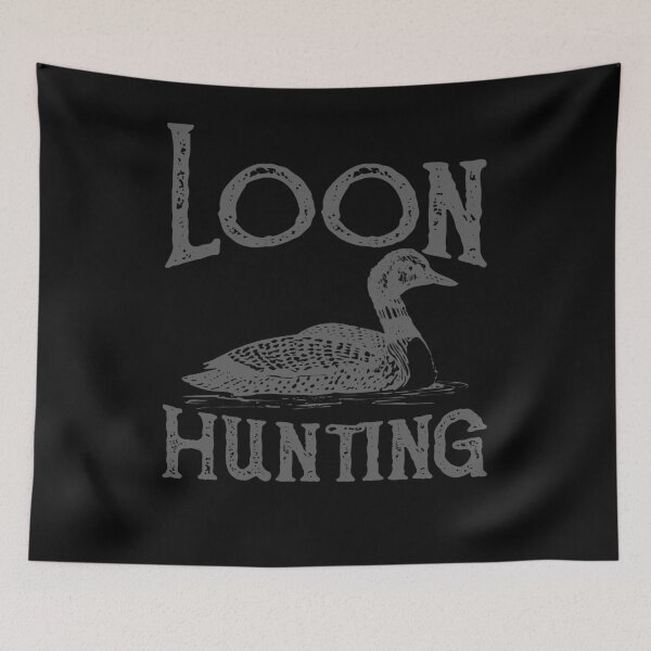 Item preview, Loon Hunting Retro Vintage Distressed Design designed and sold by JakeRhodes.