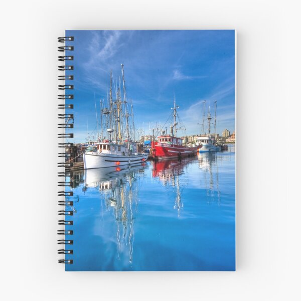 Item preview, 'Blue on Blue,' Fishermans Wharf, Victoria, Vancouver Island. designed and sold by Kiwiscot.