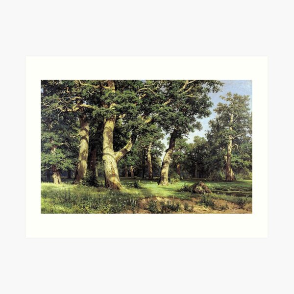 Дубы (Oak Grove) - Ivan Shishkin Art Print