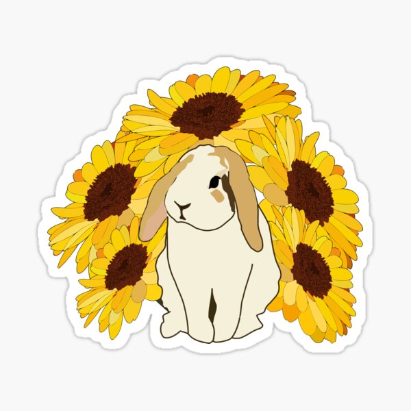 Item preview, SUNFLOWER AND RABBIT designed and sold by epochstudio.