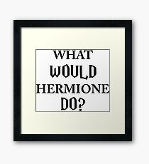 What would she do? Framed Print