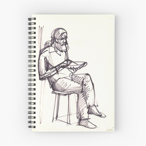 Aperçu de l'œuvre Sitting Man with a plate créée et vendue par natoly.