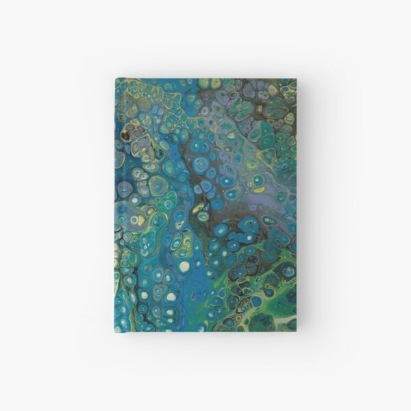Blue/green flow Hardcover Journal