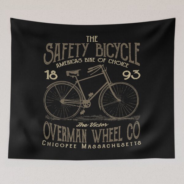 Item preview, Safety Bicycle Retro Vintage Distressed Bike Design designed and sold by JakeRhodes.