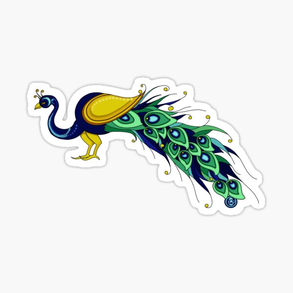 Peacock Sticker