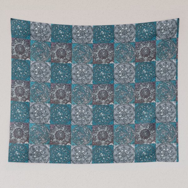 Item preview, Mandala Aqua Circles designed and sold by danitacreate.