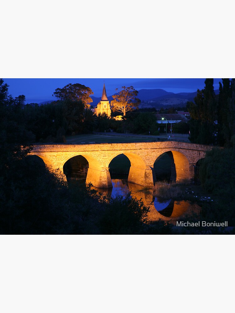Richmond Bridge and Chruch, Tasmania, Australia by Chockstone