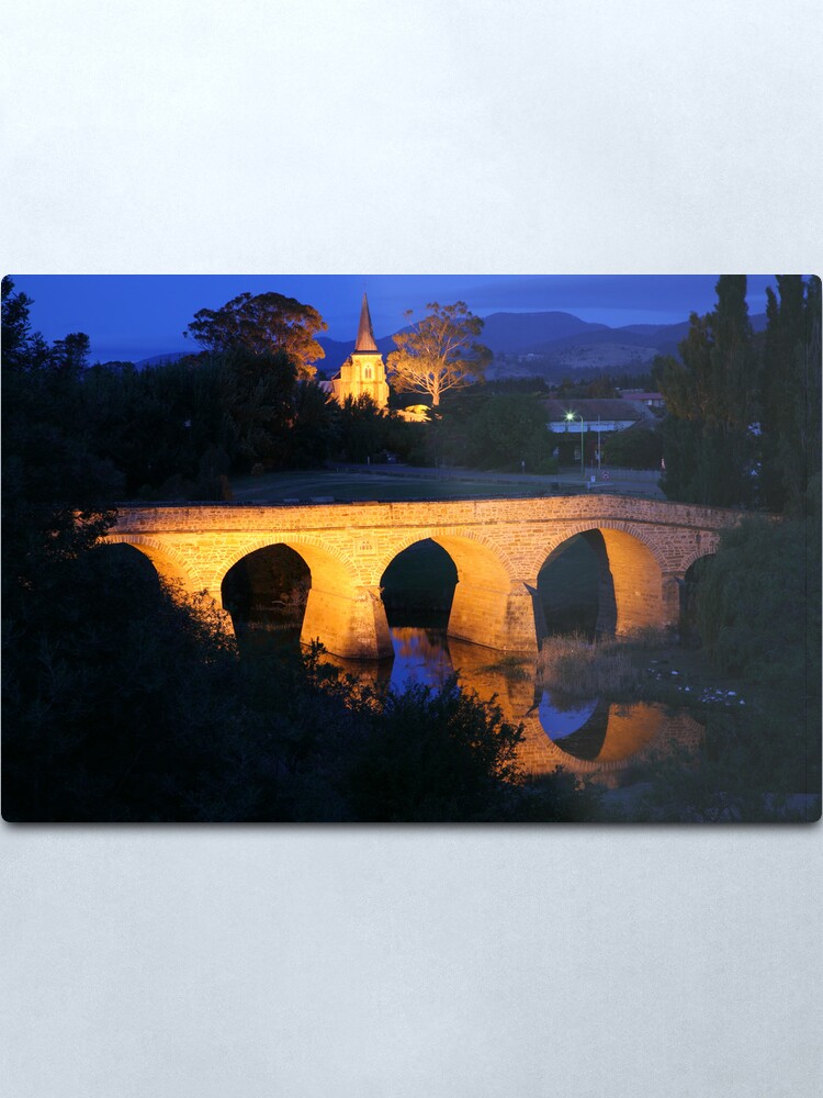 Alternate view of Richmond Bridge and Chruch, Tasmania, Australia Metal Print