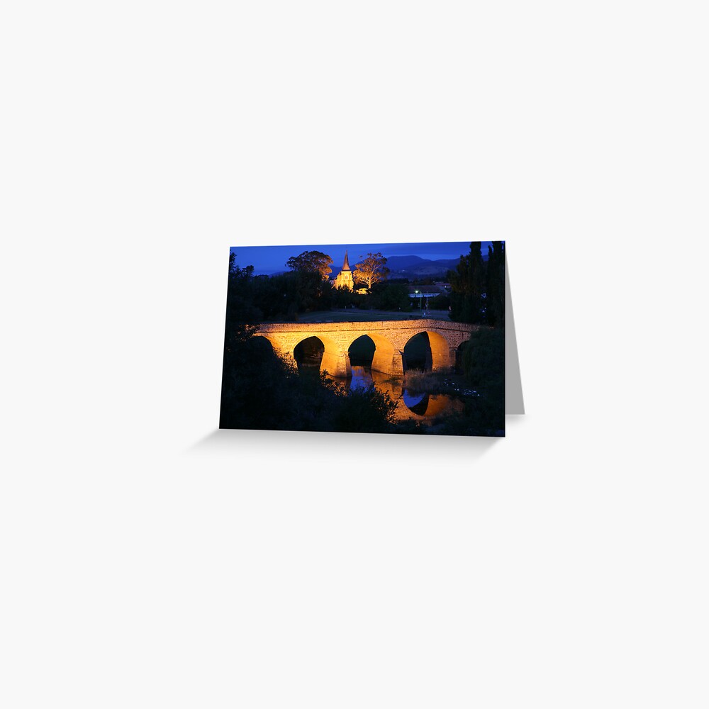 Richmond Bridge and Chruch, Tasmania, Australia Greeting Card