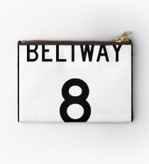 Texas Beltway 8 | Sam Houston Tollway | United States Highway Shield Sign Studio Pouch