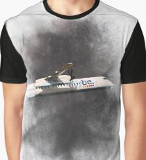 Flybe Bombardier Dash 8 Q400 Painting Graphic T-Shirt