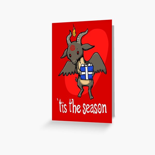 Baphomet Cheer Greeting Card