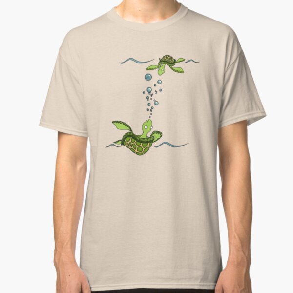 Sea Turtles at Play Classic T-Shirt