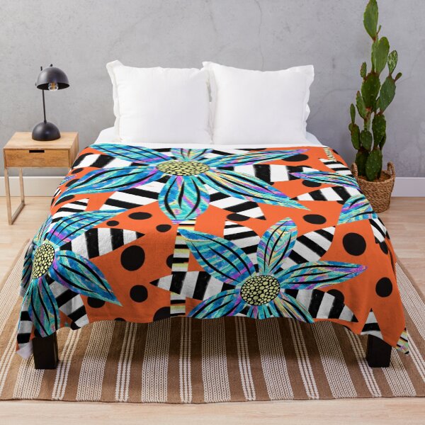 Item preview, Pinwheel Flowers on Orange Sorbet designed and sold by RC-aRtY.