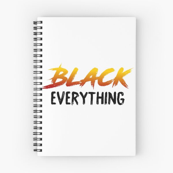 Item preview, Black Everything - white background designed and sold by Christelle Anoumou.