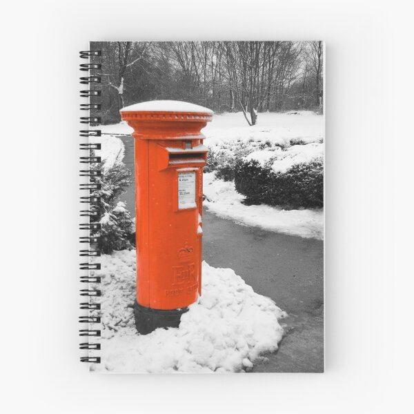 Item preview, Traditional red British post box in the snow designed and sold by Sue Leonard.