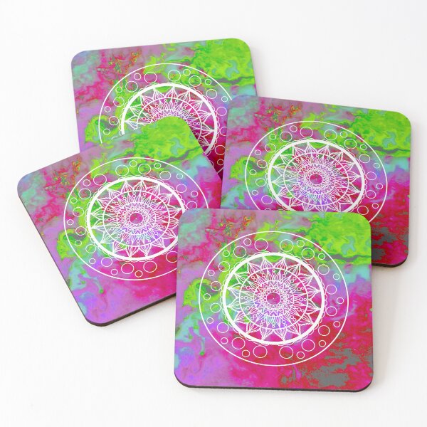 Item preview, Mandala Pink and Green Vibes designed and sold by danitacreate.