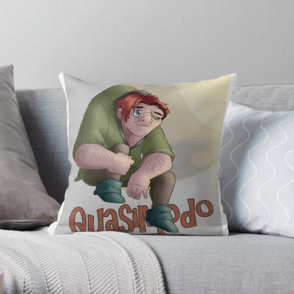 Hunchback of Notre Dame Quasimodo Throw Pillow