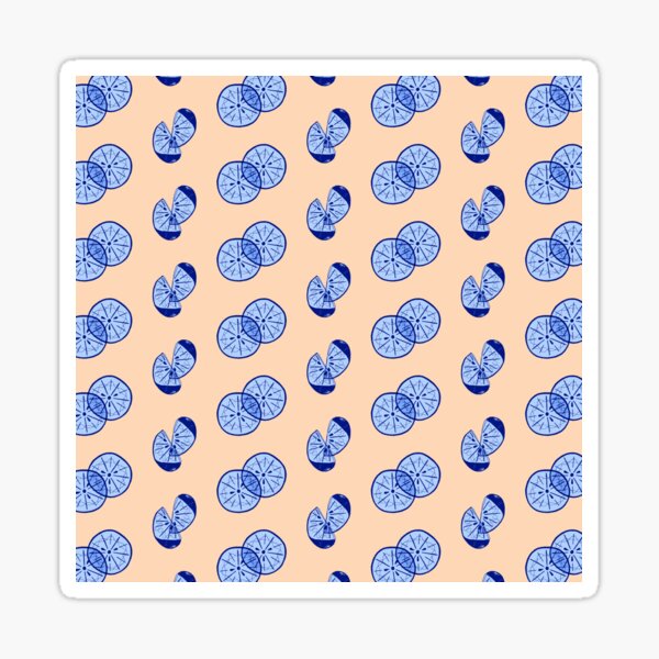 blue fruit Sticker