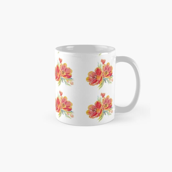 Tulips in watercolour Classic Mug