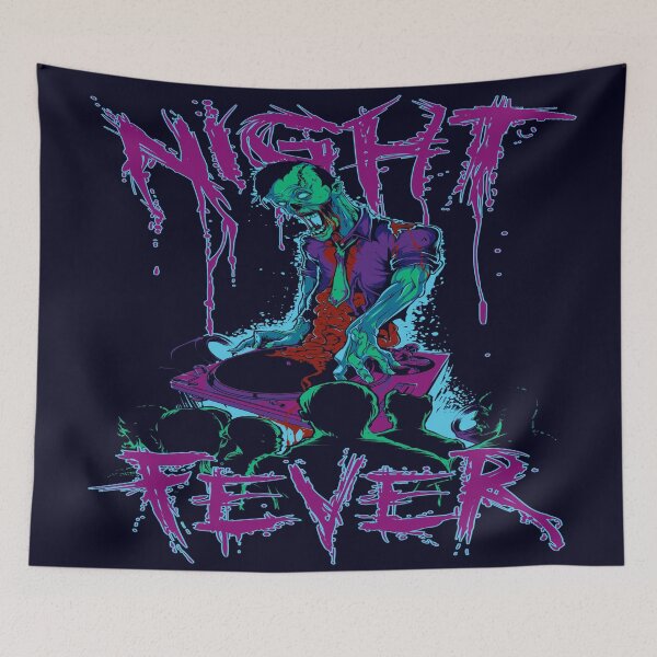Item preview, Dj Zombie Night Fever designed and sold by leen12 Art Designs Prints.