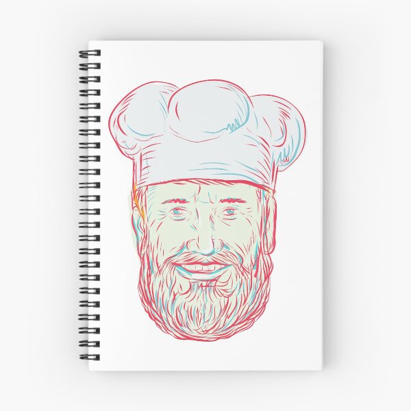 Item preview, Hipster Baker Cook Chef Head designed and sold by patrimonio.