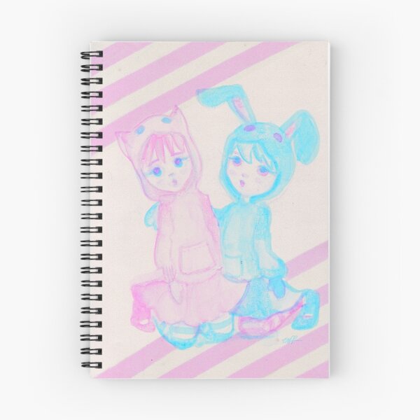 Item preview, Cat and Bunny Highlighter sketch designed and sold by Erica Rosario.