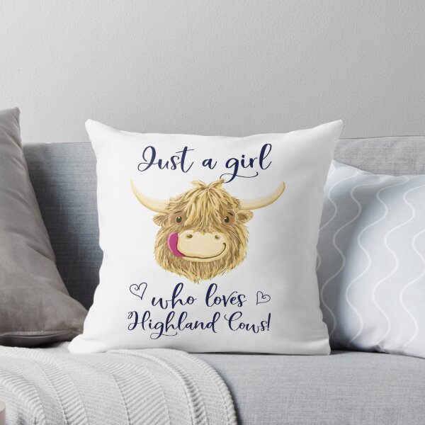 Item preview, Just A Girl Who Loves Scottish Highland Cows designed and sold by brodyquixote.
