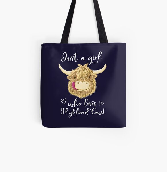o heilan coos como los llamamos. ¿Es porque son tiernos? Bolsa estampada de tela