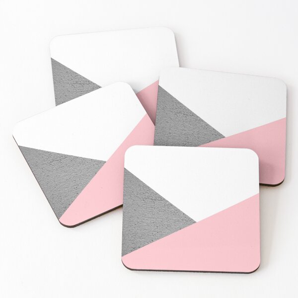 Item preview, Concrete grey and pink geometric background designed and sold by by-jwp.