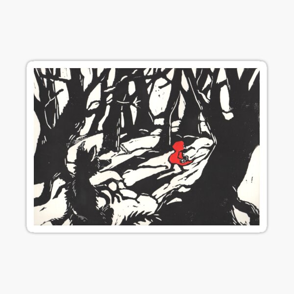 the little red riding hood Sticker