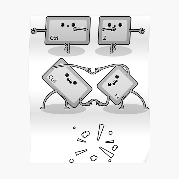 "CONTROL Z FUSION (Ctrl z)" Poster by rubenart Redbubble