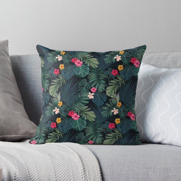 Hibiscus blossom Throw Pillow