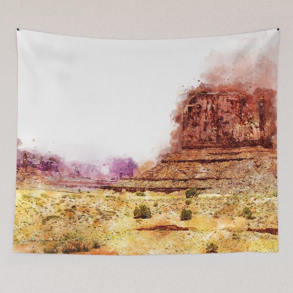 Item preview, Monument valley - Watercolor  designed and sold by AM FineArtPrints.