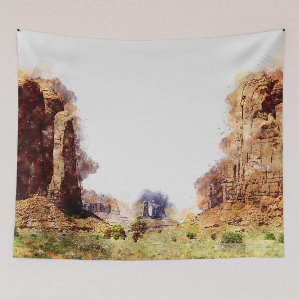Item preview, Monument valley - Watercolor  designed and sold by AM FineArtPrints.