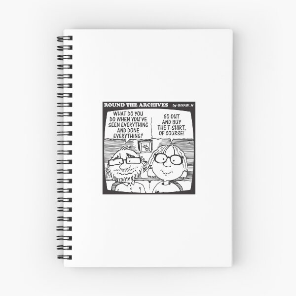 Item preview, 'Round The Archives' comic strip panel designed and sold by LisaAndAndrew.