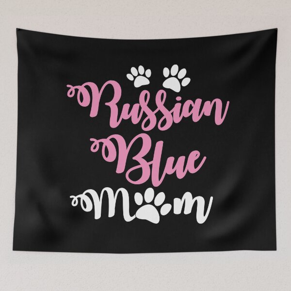 Item preview, Russian blue cat mum mom with cute paws designed and sold by jazzydevil.