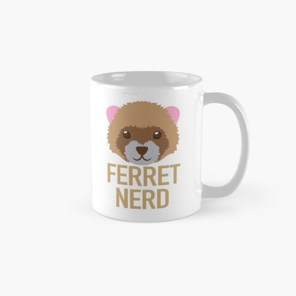Item preview, Ferret Nerd with cute ferrets face (expert on ferrets) designed and sold by jazzydevil.