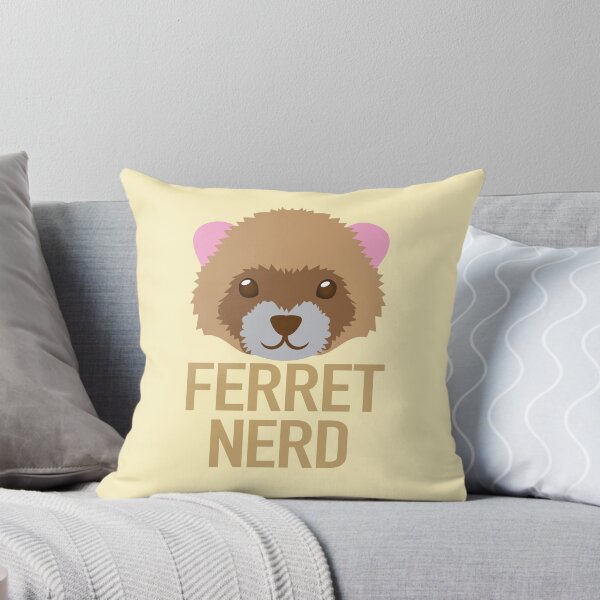 Item preview, Ferret Nerd with cute ferrets face (expert on ferrets) designed and sold by jazzydevil.