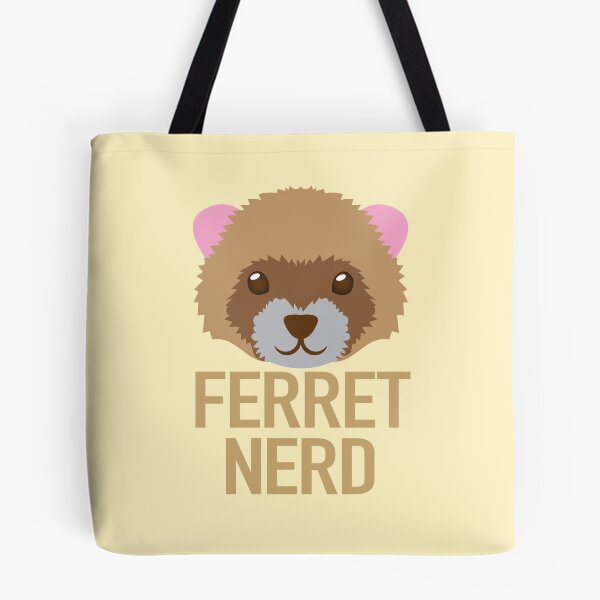 Item preview, Ferret Nerd with cute ferrets face (expert on ferrets) designed and sold by jazzydevil.