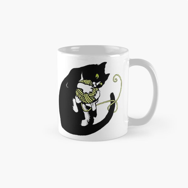 Item preview, Black Butler Cat with Yarn designed and sold by DilatorySloth.