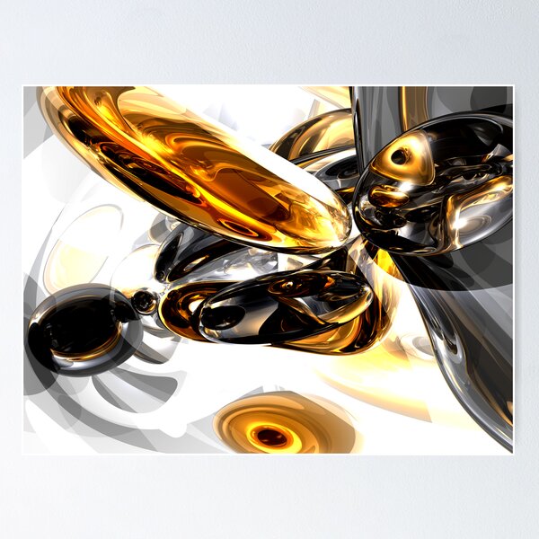 Item preview, Black Amber Abstract  designed and sold by Alexander Butler.