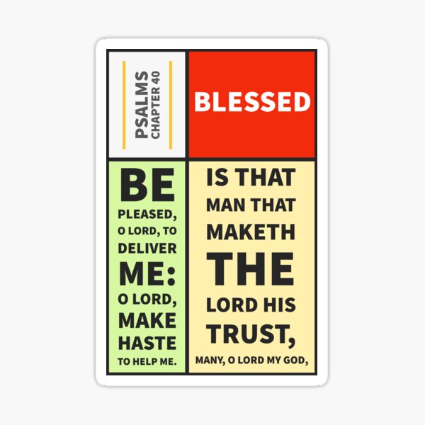 Item preview, Psalms chapter 40 designed and sold by Unispourlapaix.