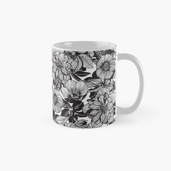 Item preview, Hellebore lineart florals designed and sold by camcreativedk.