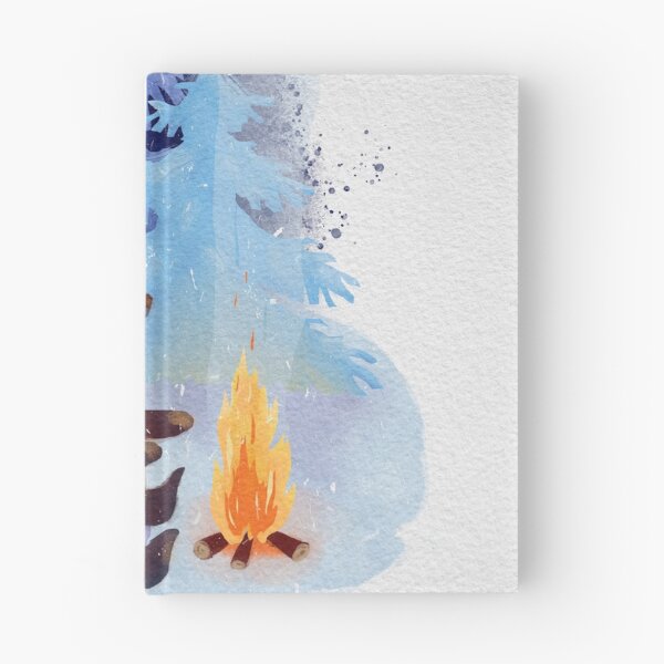 Item preview, A teddy bear with a wigwam warms its paws by the fire in winter. designed and sold by zatmeniee.