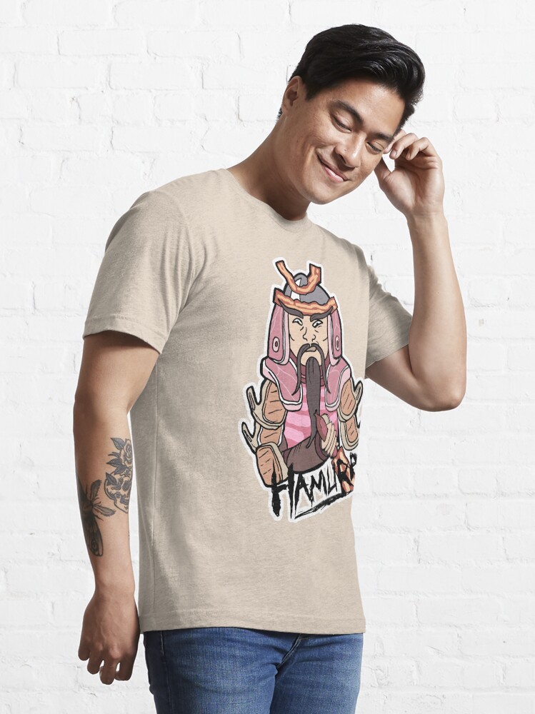 Alternate view of Hamurai from Rick and Morty™ for lovers of ham and samurai warriors! Essential T-Shirt